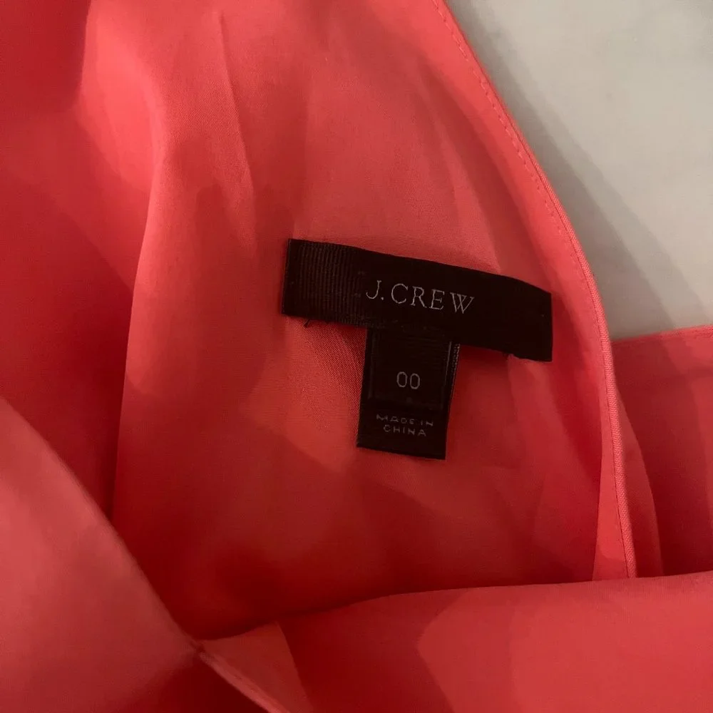 J. Crew Jumpsuit CORAL - Wrap-tie - Size 00 - Picture 8 of 8